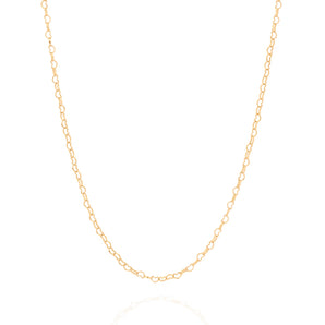 GOLD HEART LINK CHAIN NECKLACE