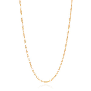 GOLD MEN'S PAPER CLIP CHAIN