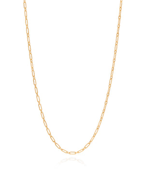GOLD MEN'S PAPER CLIP CHAIN