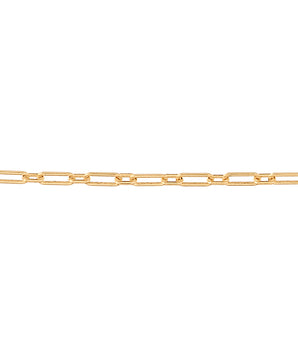 GOLD MEN'S PAPER CLIP CHAIN