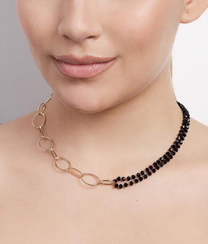 GOLD PLATED CHAIN WITH CRYSTAL