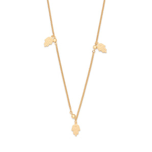 GOLD HAMSA HAND NECKLACE