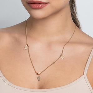 GOLD HAMSA HAND NECKLACE