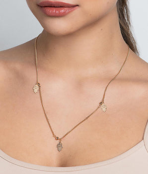 GOLD HAMSA HAND NECKLACE