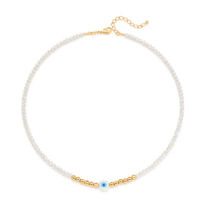 GOLD GREEK EYE CHOKER