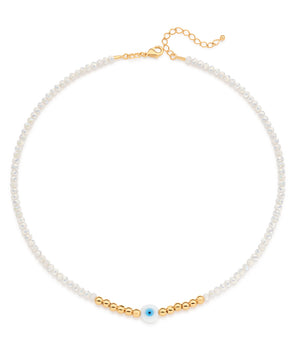 GOLD GREEK EYE CHOKER