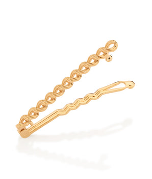 GOLD CHAIN HAIR CLIP