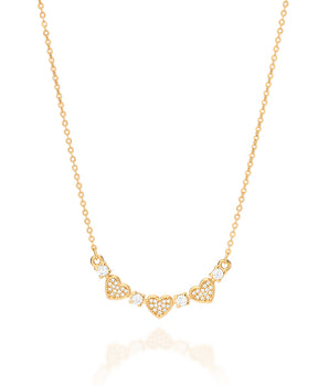 GOLD LOVELY HEART NECKLACE