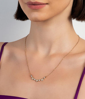 GOLD LOVELY HEART NECKLACE