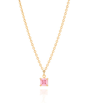 GOLD PLATED CHAIN WITH ZIRCONIA