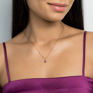 GOLD BIRTHDAY NECKLACE - FEBRUARY