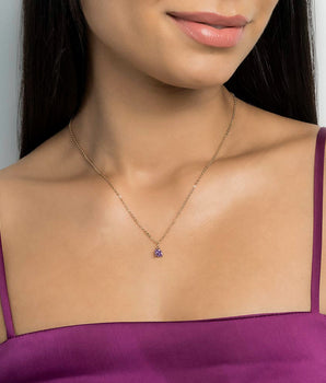 GOLD BIRTHDAY NECKLACE - FEBRUARY