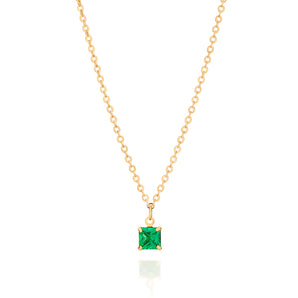 GOLD PLATED CHAIN WITH ZIRCONIA