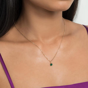 GOLD PLATED CHAIN WITH ZIRCONIA
