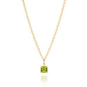 GOLD BIRTHDAY NECKLACE - AUGUST