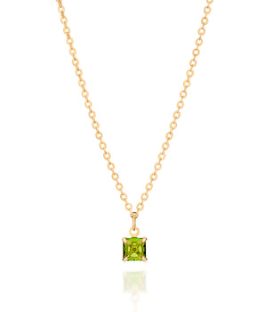 GOLD BIRTHDAY NECKLACE - AUGUST