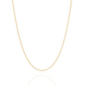 GOLD HEART CABLE LINK CHAIN