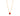 GOLD MOMMY NECKLACE IN RED