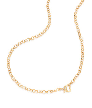 GOLD HEART CLASP NECKLACE