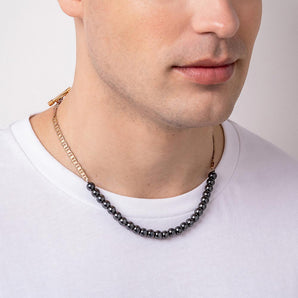 GOLD MEN'S DARK NIGHT NECKLACE