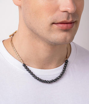 GOLD MEN'S DARK NIGHT NECKLACE