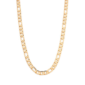 GOLD MEN'S FIGARO CHAIN - MEDIUM