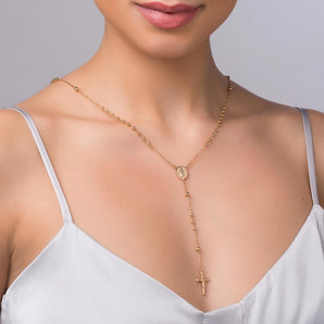 GOLD PLATED OUR LADY OF GRACES ROSARY