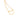 GOLD HOLLOW HEART NECKLACE
