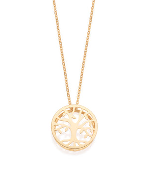 GOLD PLATED NECKLACE WITH TREE OF LIFE PENDANT