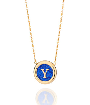 GOLD UNIVERSE LETTER NECKLACE
