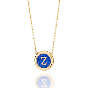 GOLD UNIVERSE LETTER NECKLACE