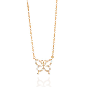 GOLD BUTTERFLY NECKLACE