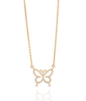 GOLD BUTTERFLY NECKLACE