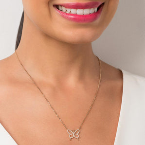 GOLD BUTTERFLY NECKLACE