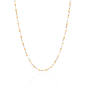 GOLD CHAIN WITH PEARLS