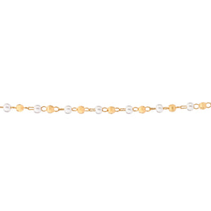 GOLD CHAIN WITH PEARLS