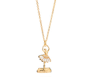 GOLD BALLERINA NECKLACE