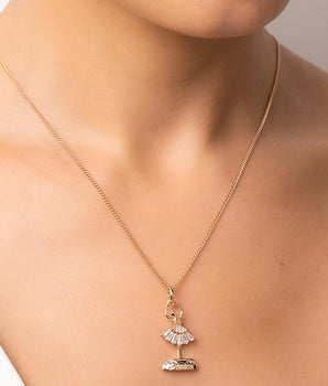 GOLD BALLERINA NECKLACE