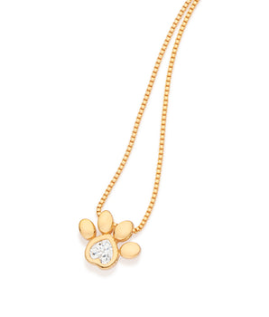 GOLD PET MOM NECKLACE