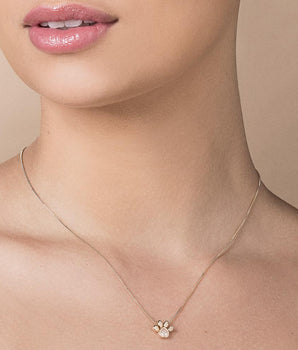 GOLD PET MOM NECKLACE