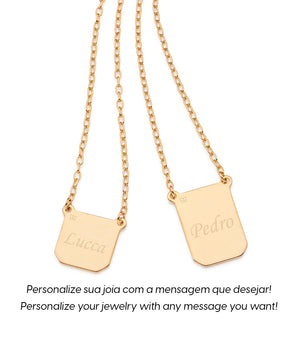 GOLD MEN'S PAI (DAD) SCAPULAR NECKLACE