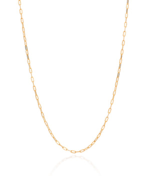 GOLD MEN'S SMALL OVAL LINK CHAIN - LARGE