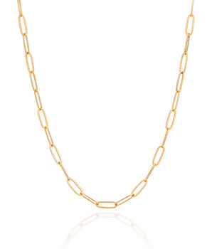 GOLD MEN'S LARGE OVAL LINK CHAIN