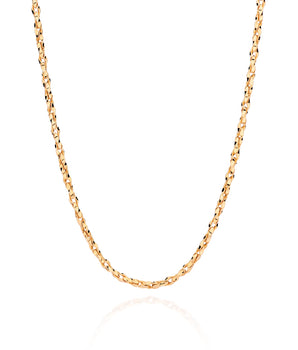 GOLD CROSSED LINK CHAIN