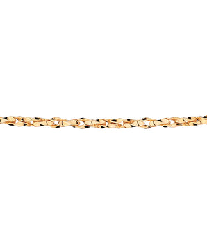 GOLD CROSSED LINK CHAIN