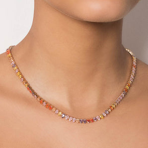 GOLD COLORFUL NIGHT NECKLACE