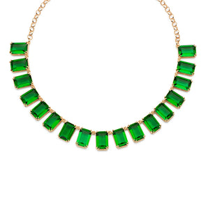 GOLD PLATED CHAIN WITH CRYSTAL