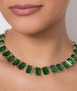 GOLD PLATED CHAIN WITH CRYSTAL