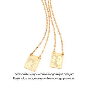 GOLD BLESSED SCAPULAR NECKLACE