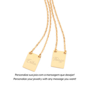 GOLD BLESSED SCAPULAR NECKLACE